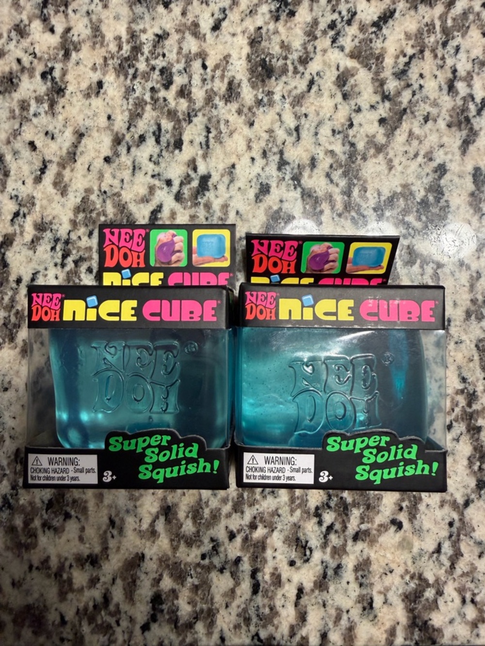 NeeDoh Nice Cube Super Solid Squish (Set of 2)
